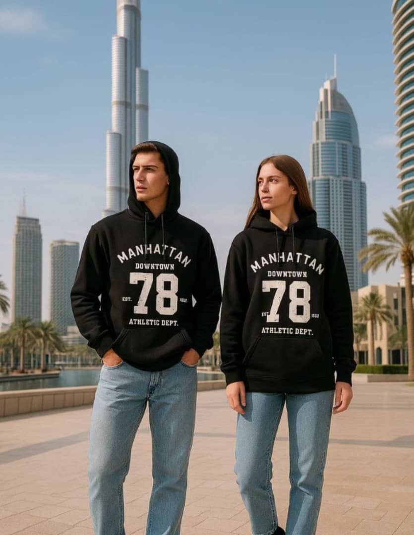 تصویر 3 از هودی اسپرت مشکی Manhattan تو کرکی